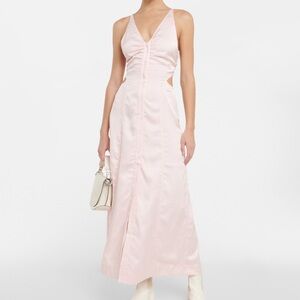 Ganni Gingham halterneck maxi dress